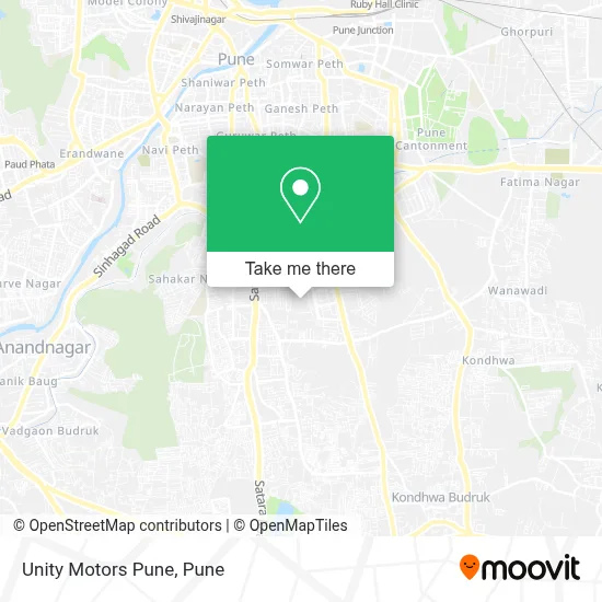 Unity Motors Pune map