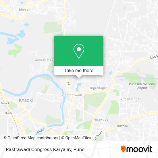 Rastrawadi Congress Karyalay map
