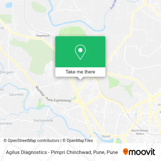 Agilus Diagnostics - Pimpri Chinchwad, Pune map