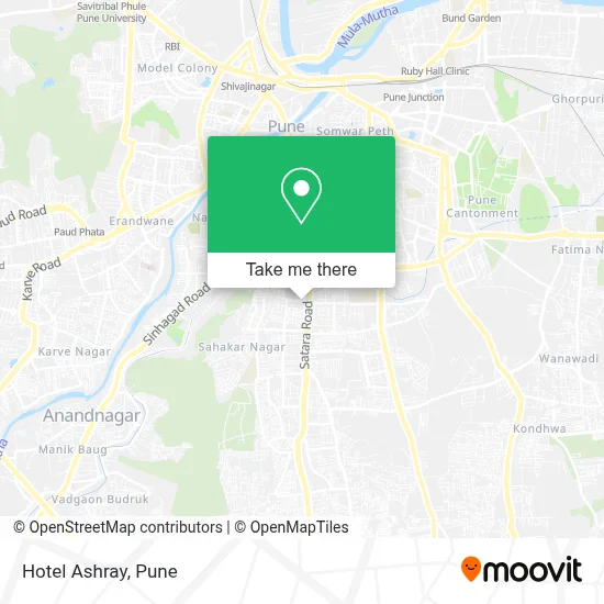 Hotel Ashray map