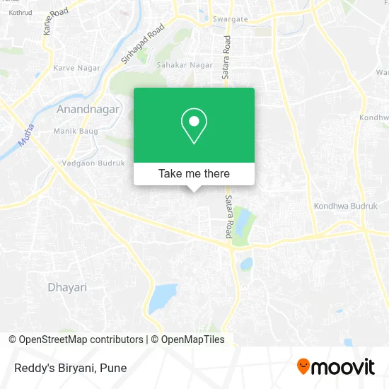 Reddy's Biryani map