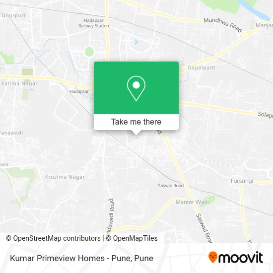 Kumar Primeview  Homes - Pune map