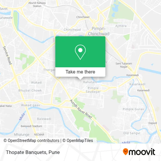 Thopate Banquets map