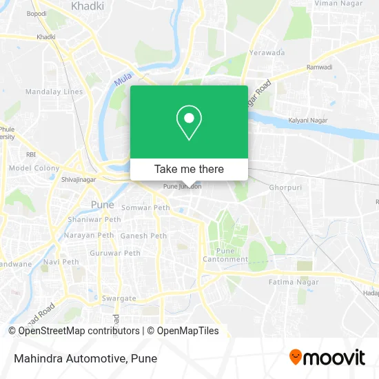 Mahindra Automotive map