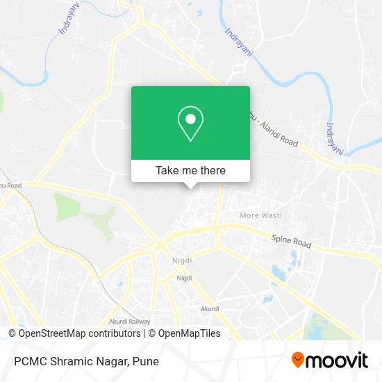 PCMC Shramic Nagar map