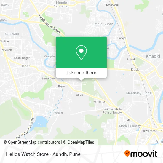 Helios Watch Store - Aundh map
