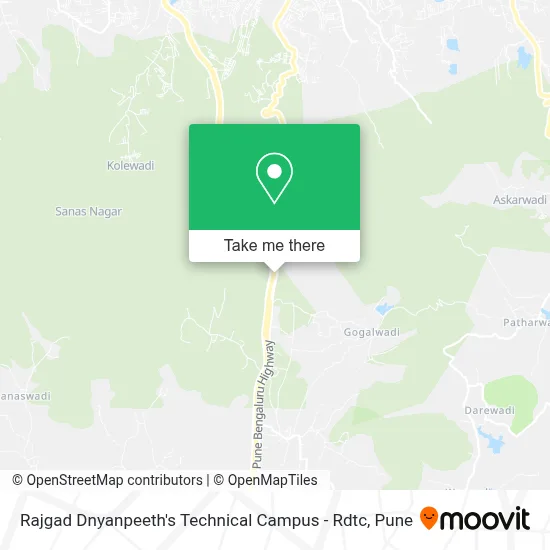 Rajgad Dnyanpeeth's Technical Campus - Rdtc map