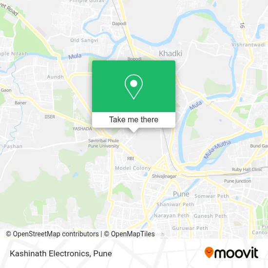 Kashinath Electronics map