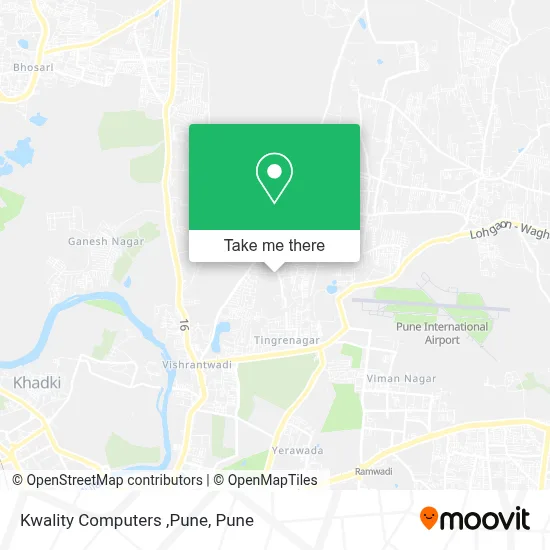 Kwality Computers ,Pune map
