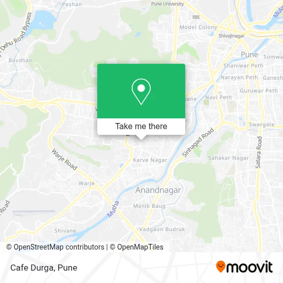Cafe Durga map