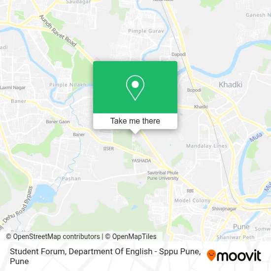 Student Forum, Department Of English - Sppu Pune map