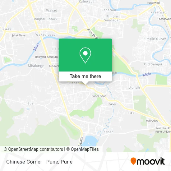 Chinese Corner - Pune map