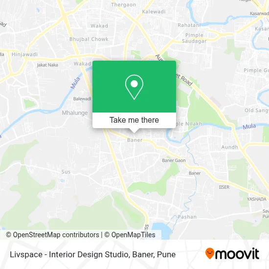 Livspace - Interior Design Studio, Baner map