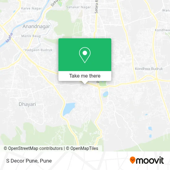 S Decor Pune map