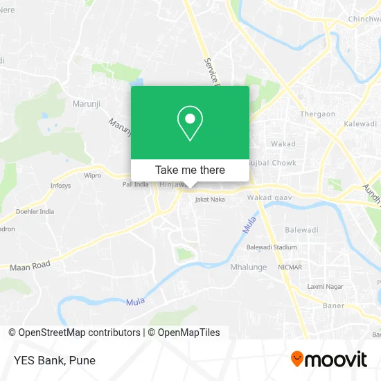 YES Bank map