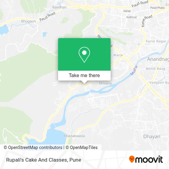 Rupali's Cake And Classes map