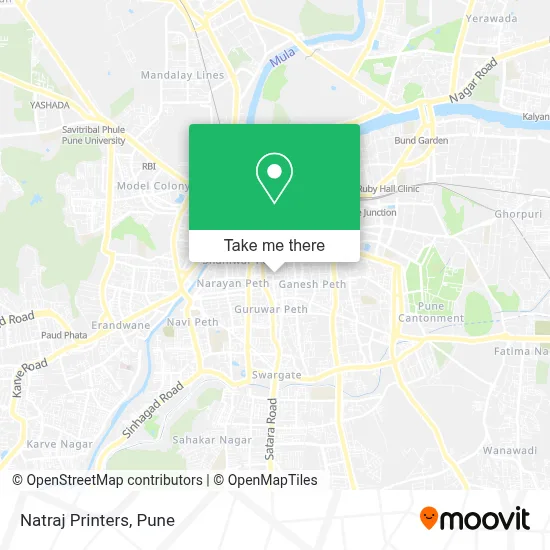 Natraj Printers map