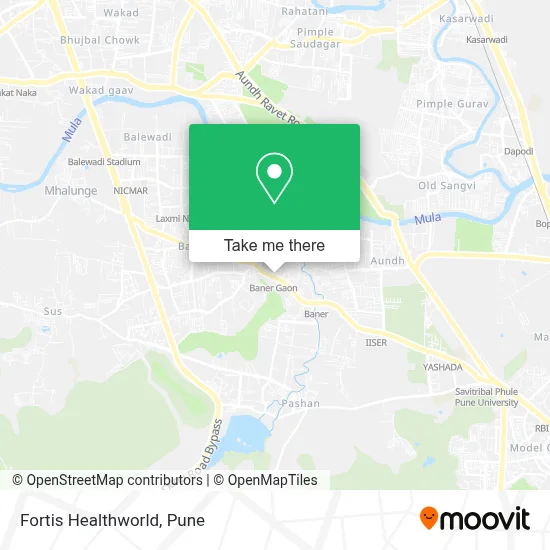 Fortis Healthworld map