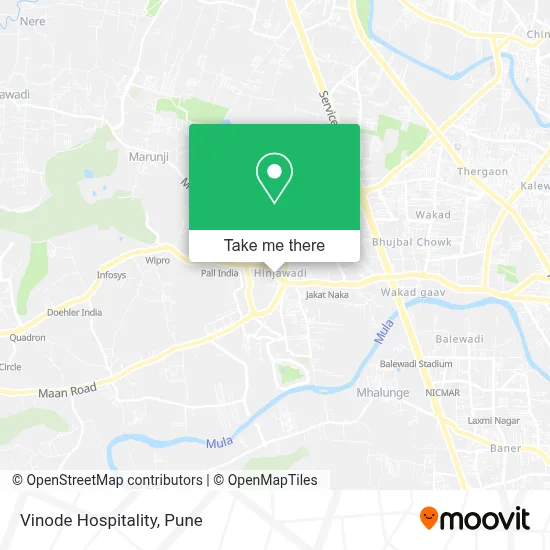 Vinode Hospitality map
