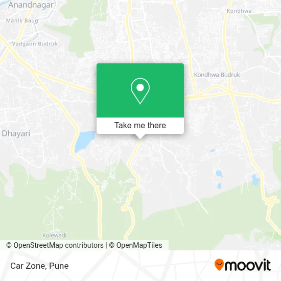Car Zone map