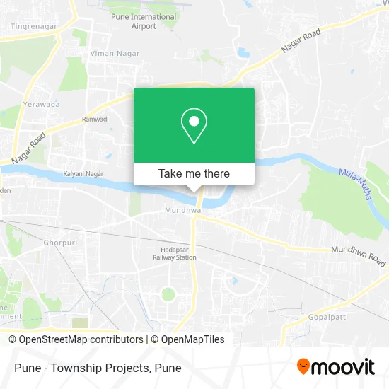 Pune - Township Projects map