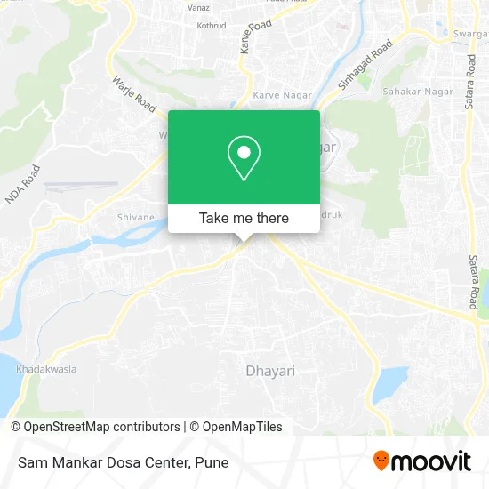Sam Mankar Dosa Center map