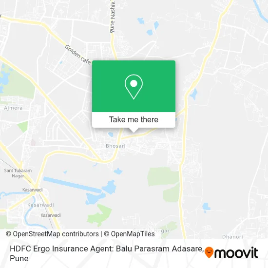 HDFC Ergo Insurance Agent: Balu Parasram Adasare map