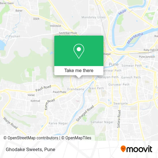 Ghodake Sweets map