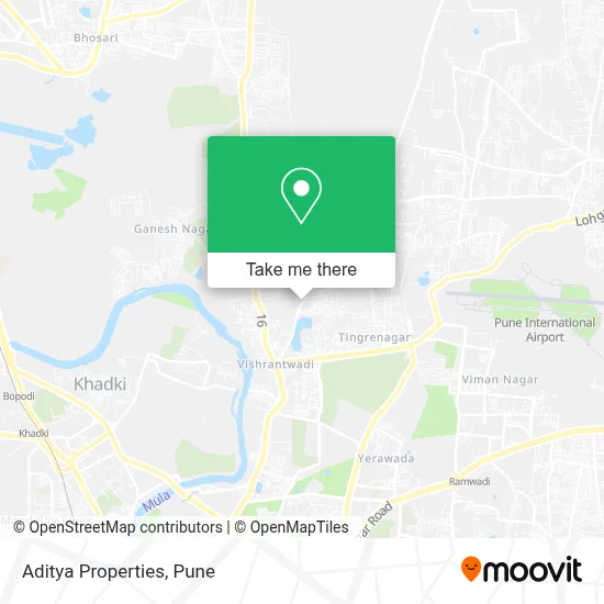 Aditya Properties map
