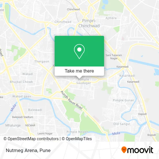 Nutmeg Arena map