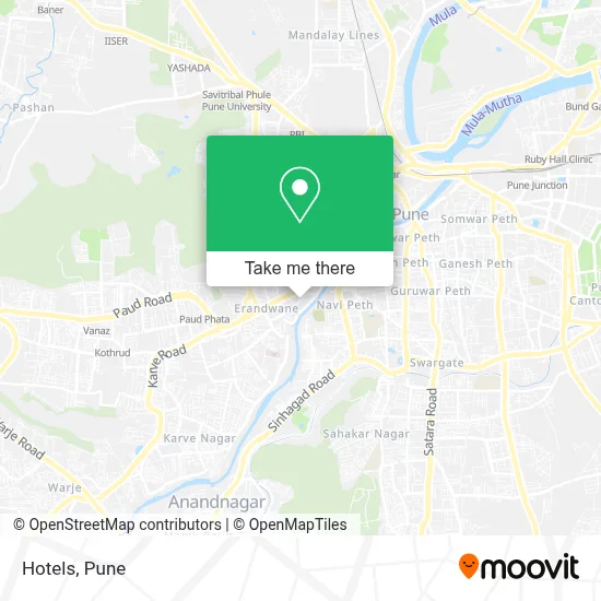 Hotels map