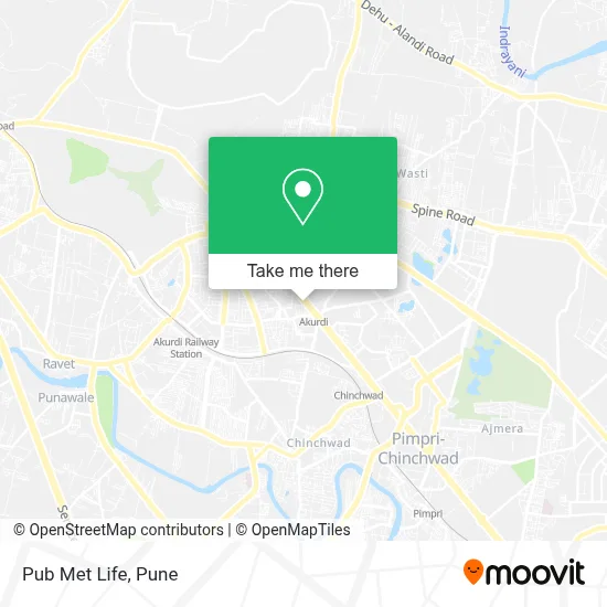 Pub Met Life map
