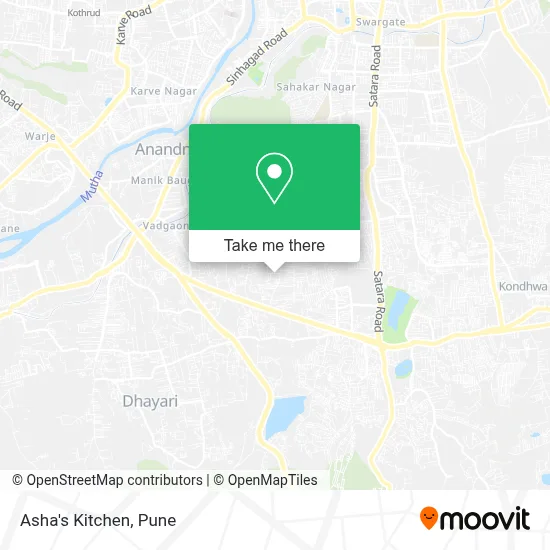 Asha's Kitchen map