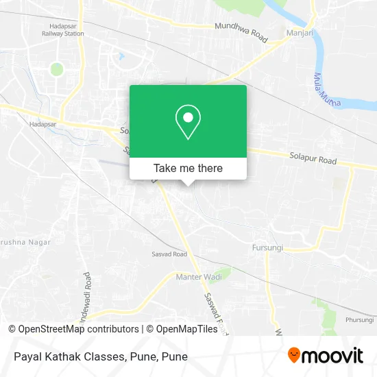 Payal Kathak Classes, Pune map