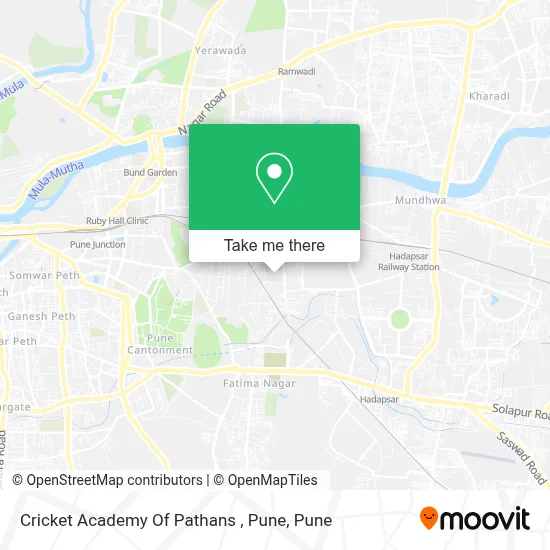 Cricket Academy Of Pathans , Pune map