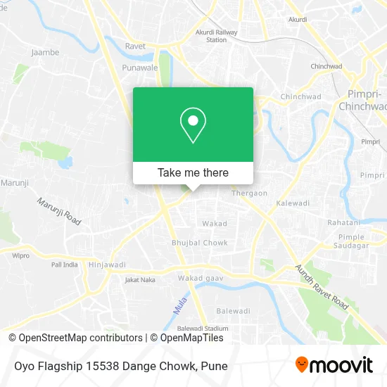 Oyo Flagship 15538 Dange Chowk map