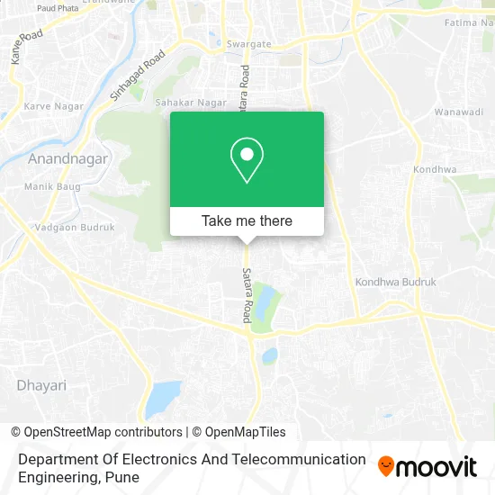 Department Of Electronics And Telecommunication Engineering map