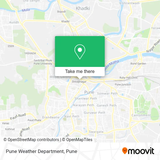 Pune Weather Department map