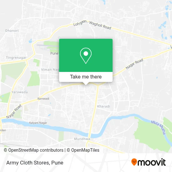 Army Cloth Stores map