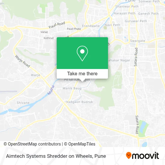 Aimtech Systems Shredder on Wheels map