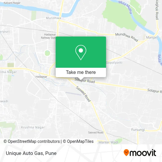 Unique Auto Gas map