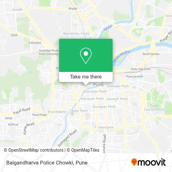 Balgandharva Police Chowki map