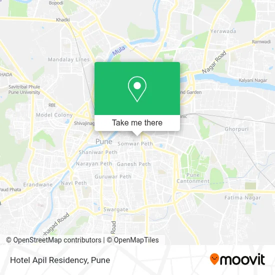 Hotel Apil Residency map