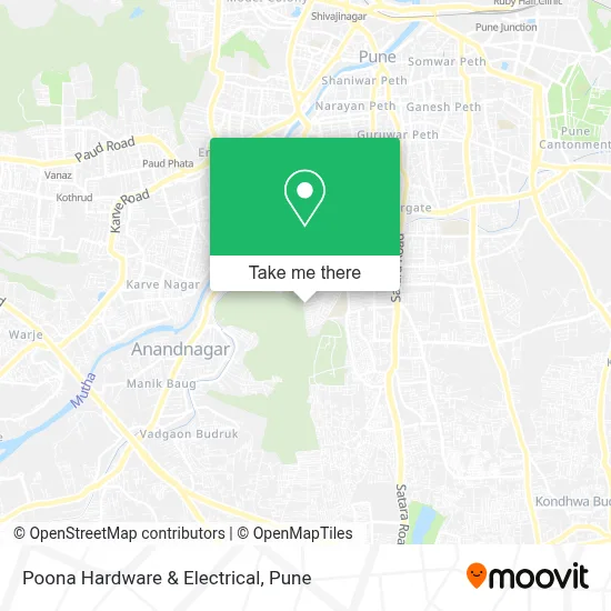 Poona Hardware & Electrical map