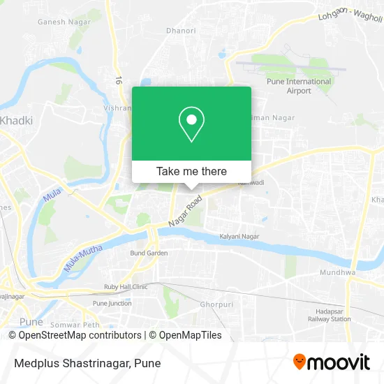 Medplus Shastrinagar map