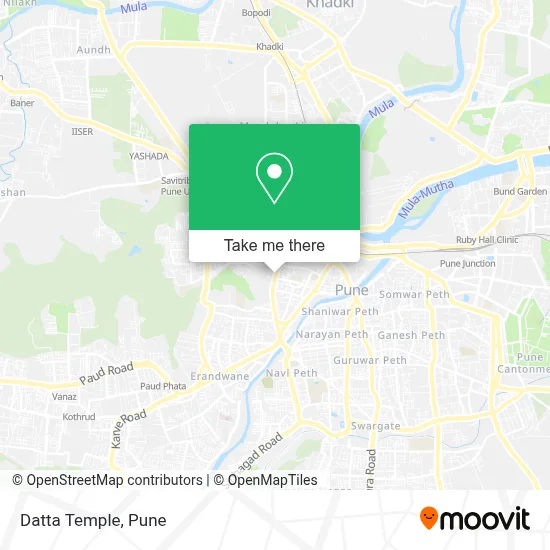 Datta Temple map
