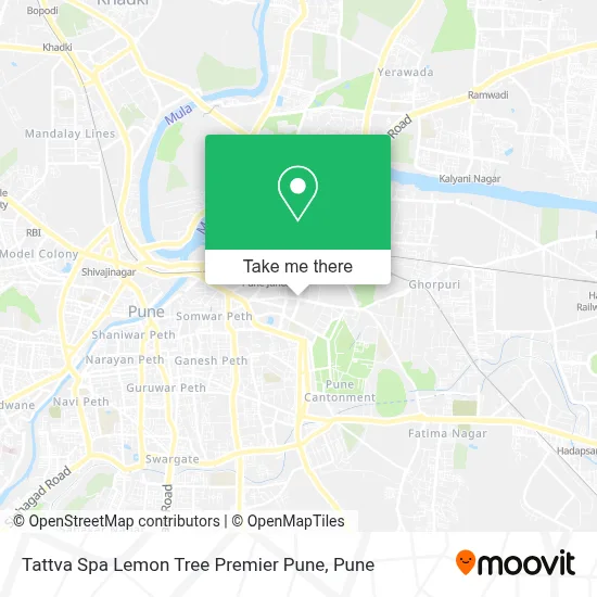 Tattva Spa Lemon Tree Premier Pune map