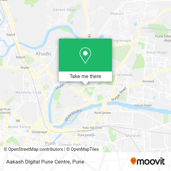Aakash Digital Pune Centre map