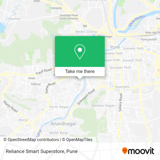 Reliance Smart Superstore map
