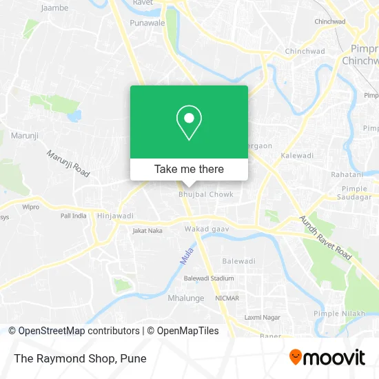 The Raymond Shop map